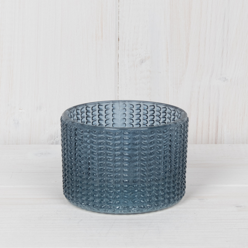 Blue Maxi Glass Tealight Holders detail page